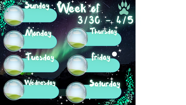 Former Weekly Schedule Sheet